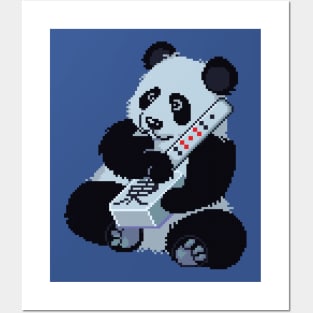 Mahjong Panda Pixel Art Posters and Art